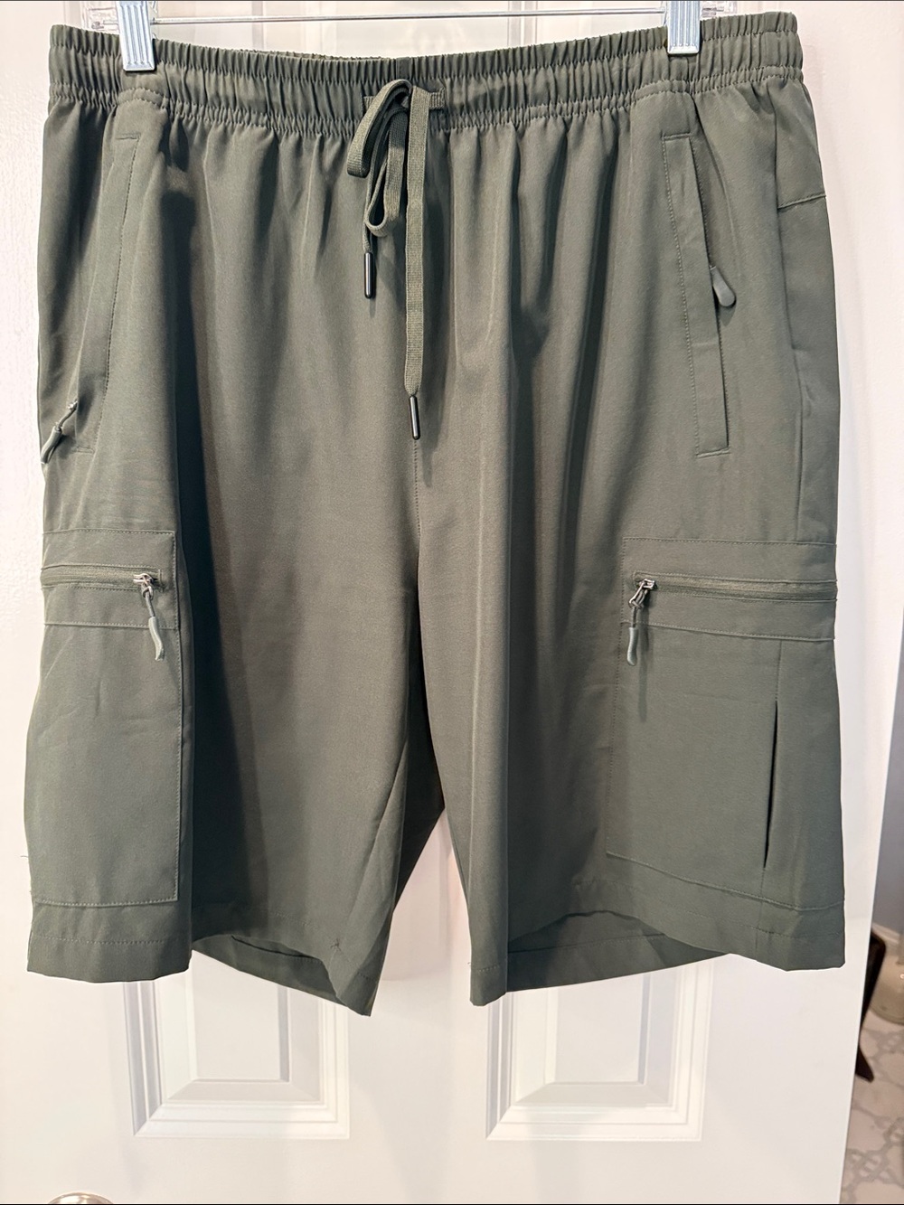 Women’s  Olive Green Utility Cargo Shorts